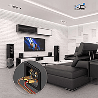 Kabeldirekt Banana plugs for speaker cables up to 6 mm² - screwable and gold-plated
